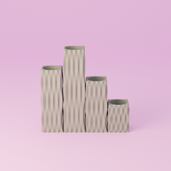 untitled-1.png STL file Stylish 3D Printable Pencil and Pen Holder No Supports Needed 3D print model・Template to download and 3D print