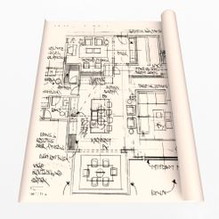 House-Blueprints-01-1.jpg 3D file House Blueprints 01・Design to download and 3D print