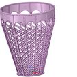 Vase07-05.jpg basket vase wallet for paper or flower v07 for 3d-print or cnc