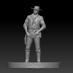 1.jpg STL file Figure similar to arthur morgan・3D printing template to download