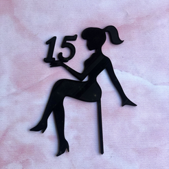 IMG_6147.png STL file Topper Barbie 15 years・Design to download and 3D print