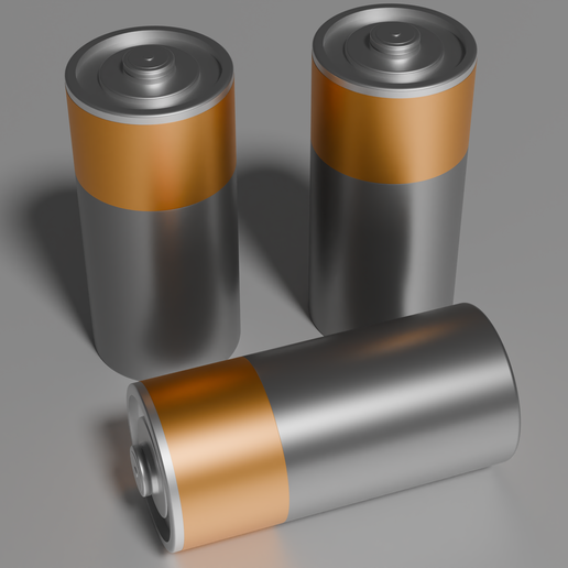 🔋 Battery・ 3D File for 3D printing・Cults