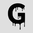 G.jpg Spooky Blood Dripping Halloween Letter Set (3D Models and Source SVGs)