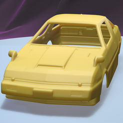 a001.png Fichier STL MITSUBISHI STARION TURBO 1982 (1/24) carrosserie imprimable・Design pour imprimante 3D à télécharger
