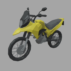 Low_Poly_Motorbike_01_Render_01.png Low Poly Motorcycle // Design 01