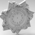 sc2222.114.jpg wall clock gift pack four  STL model  set for CNC  for christmas and halloween