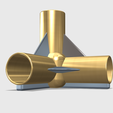 1.PNG 3 Ways tube connector 13mm (pipe,tube,rod)
