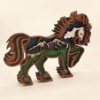 Pony-5-Layers-6.jpg Wooden Pony Christmas Ornament Template - Laser Cut & Glowforge Ready!