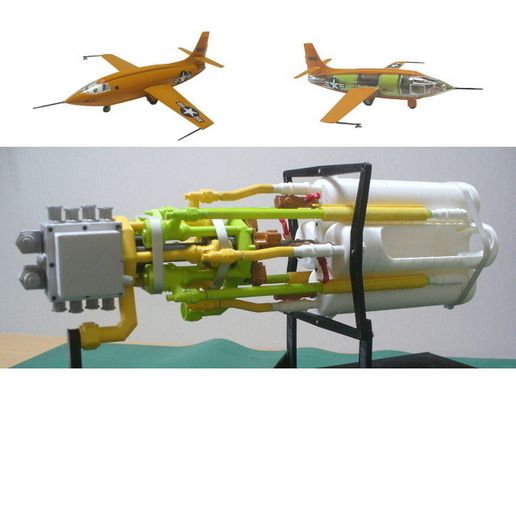 00-Engine-Assy01.jpg 液体火箭发动机，第一次超音速水平飞行，X-1，1947 年