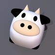 cube_cow.jpg Pack 6 keycaps of cube animal - pack 2 - DIGITAL FILES FOR 3D PRINTING - KEYCAP FOR MECHANICAL KEYBOARD