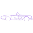 c1 cabrio.stl Wall Silhouette: Chevrolet Set