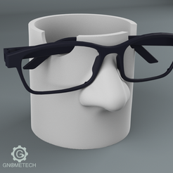 88.png 3D file PEN AND EYEGLASS HOLDER FDM amd SLA・Template to download and 3D print
