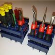 fe5df232cafa4c4e0f1a0294418e5660_preview_featured.jpg Fichier STL gratuit Porte-outils de bureau modulaire (pince à épiler, pince à épiler, tournevis) V 2.0・Design pour imprimante 3D à télécharger