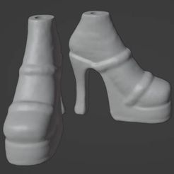 image-13.jpg Fichier STL Chaussures Bratz #10・Modèle imprimable en 3D à télécharger