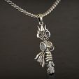 3.jpg Shiva Trishul Pendant with Damru