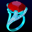 Nhan-nu-da-mau-N4339-01.png Gemstone ring - Oval stone ring - Diamond ring - N4339