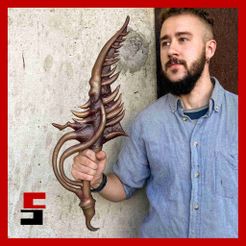 no-supports.jpg STL file ELDEN RING REDUVIA Dagger・3D printable model to download
