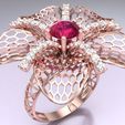 Nhan-luoi-N5098-03.jpg Flower ring - Mesh ring - Womens ring - N5098