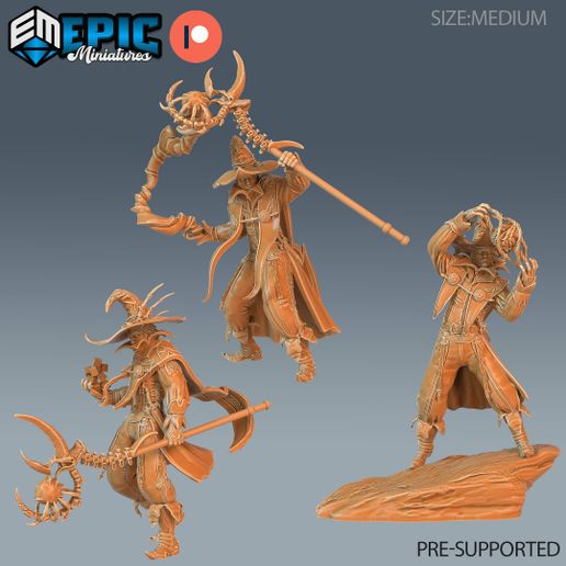 Archivo 3D Dark Magician Set ‧ DnD Miniature ‧ Tabletop Miniatures ...