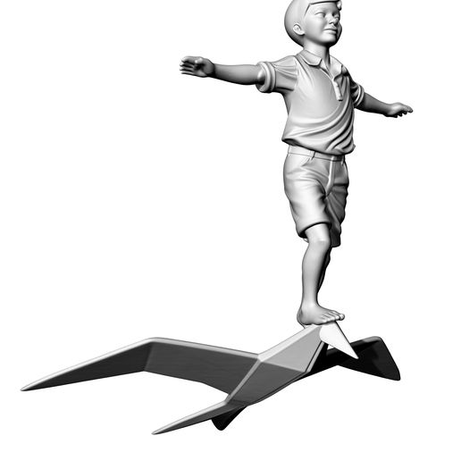 Junge Sculpture - Freedom - Young Sculpture - Freedom - Escultura de Niño - Libertad - تمثال صبي - الحرية