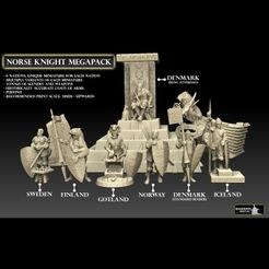 norse-knight-megapack-the-promo-insta.jpg Download file Norse Knight Megapack • 3D printing object, SharedogMiniatures