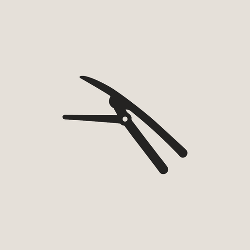 Minimalist Blacksmith Tongs Silhouette Wall Art