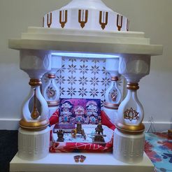 20220404_195455.jpg STL file Altar / Mandir / Indian Temple・3D print object to download, Themes_3d