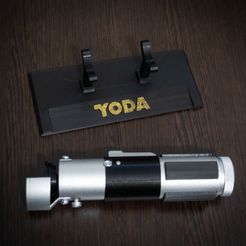 ANT06636.jpg Fichier OBJ Star Wars - Sabre laser Yoda・Modèle imprimable en 3D à télécharger, AntonShtern
