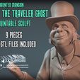 Phineas-ProductCover.jpg Haunted Mansion Phineas The Traveler Ghost 3D Printable Sculpt
