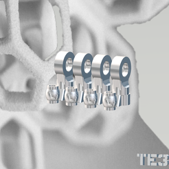 RC-Car-Shock-Ends-1.png Download STL file RC Car Shock ends 4 pack • 3D printing template, BXR