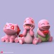 ValentinePack01.jpg Файл STL POKEMON - VALENTINE 3 KANTO STARTERS (ЛЕГКАЯ ПЕЧАТЬ БЕЗ ПОДДЕРЖКИ)・3D-печатная модель для загрузки
