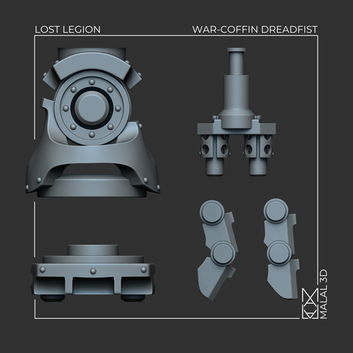 Dreadfist_Parts.png War-Coffin Dreadfist (Pre-Supported)