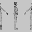 OBJ file Jill Valentine Raccon City Textured Rigged 🏙️・3D