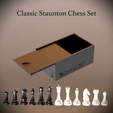 SET-CHESS-CLASIC-BOX.png Conjunto de xadrez clássico Staunton + estojo compacto