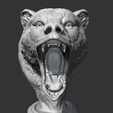 01.png Grizzly Bear Head AM06 3D print model