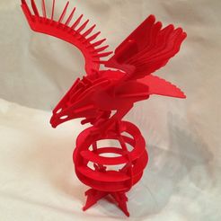 Eagle.jpg Free 3D file Printed - 3D Puzzle Eagle・Template to download and 3D print