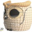 ISO4.jpg Cute owl Pot model 4