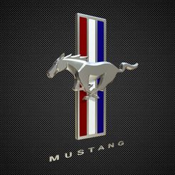 1.jpg STL file ford mustang logo・3D printer model to download