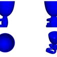 Vaso_17_Azul_2.jpg Free STL file JARRÓN MACETA ROBERT 17 - VASE FLOWERPOT ROBERT 17・Object to download and to 3D print