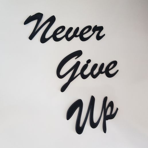 "Never Give Up" Sculpture - 3D model önizlemesi