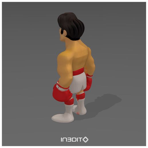 Rocky Balboa miniature 3D model
