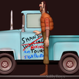 3.png Shaw with his Car - Open Season