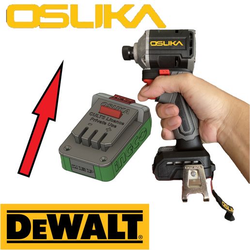 DEWALT on OSUKA Battery Adapter - 3D model önizlemesi