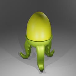 Tentacle_Egg_Holder.png Free STL file Egg Holder - Tentacle・3D printing design to download