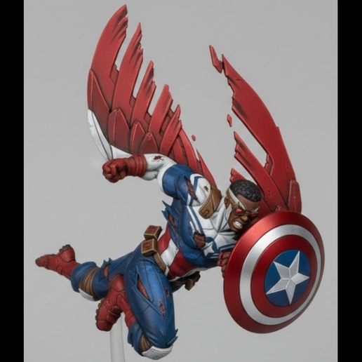 🦸 Captain America Sam Wilson - MCP・ STL File for 3D printing・Cults