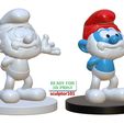 Papa-Smurf-pose-1-6.jpg The Smurfs 3D Model - Papa Smurf fan art printable model