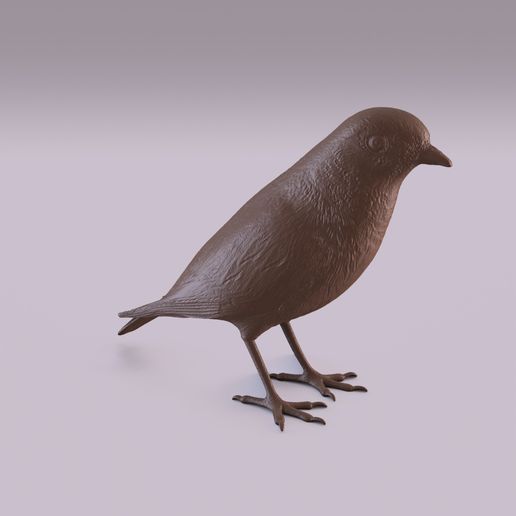 Redstart figurine 3D model