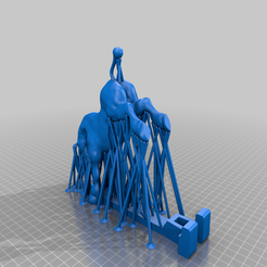 Cheval_support_mesh.png STL-Datei Horse phone holder meshmixer kostenlos・Vorlage für 3D-Drucker zum herunterladen