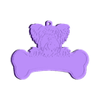 Caniche.stl STL file Set x24 Dog tags ( work from home)・Model to download and 3D print
