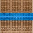 56454555.jpg Greek pattern clay roller stl / pottery roller stl / Aztec pattern clay rolling pin /ethnic pattern  cutter printer